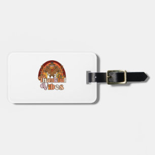Etiqueta De Bagagem Retro Vintage Groovy Vibes Agradáveis Turquia Cai