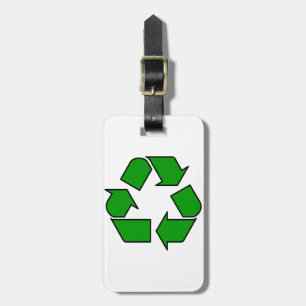 Etiqueta De Bagagem Reusar & reciclar