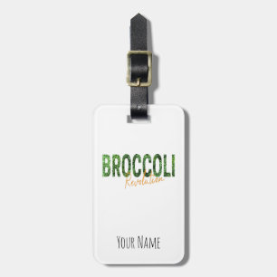 Etiqueta De Bagagem Revolução do brócolis Vegias e Vegetais