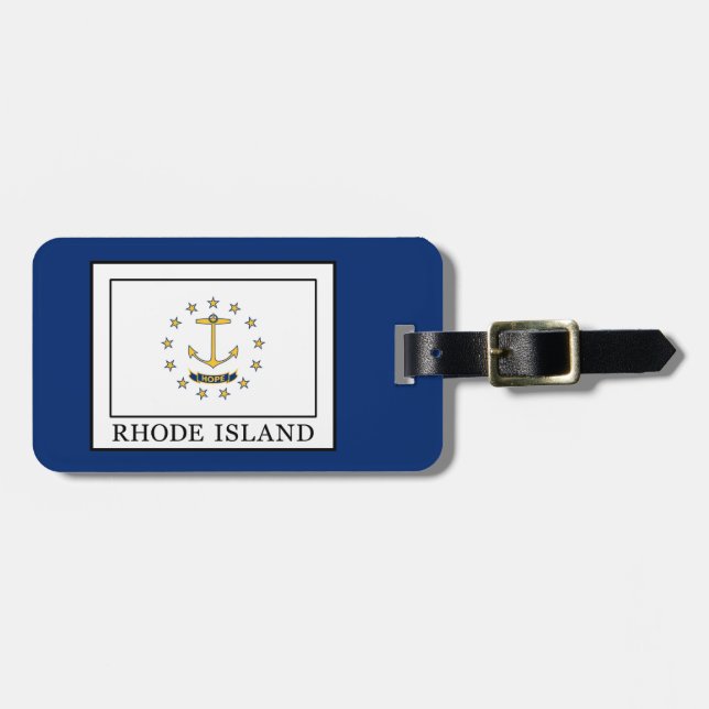 Etiqueta De Bagagem Rhode Island (Frente Horizontal)