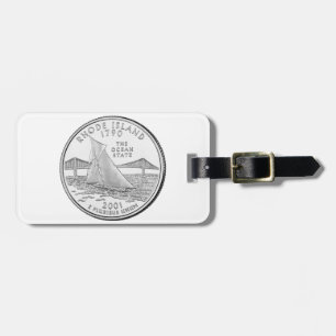 Etiqueta De Bagagem Rhode Island State Quarter