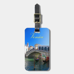 Etiqueta De Bagagem Rialto Bridge Veneza - Foto Pro