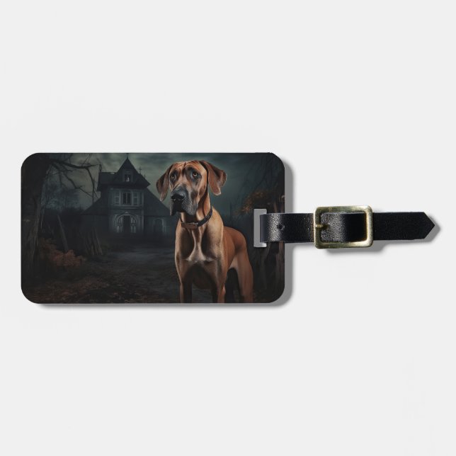 Etiqueta De Bagagem Ridgeback Ridgeback Halloween Ascary (Frente Horizontal)