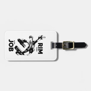 Etiqueta De Bagagem Rim Brakes Faz Ciclismo De Trabalho