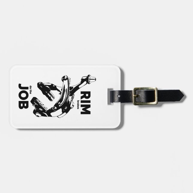 Etiqueta De Bagagem Rim Brakes Faz Ciclismo De Trabalho (Frente Horizontal)