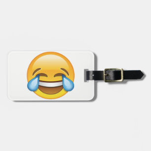 Etiqueta De Bagagem Rindo de lágrimas de choro de Joy emoji