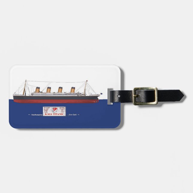 Etiqueta De Bagagem RMS Titanic (Frente Horizontal)