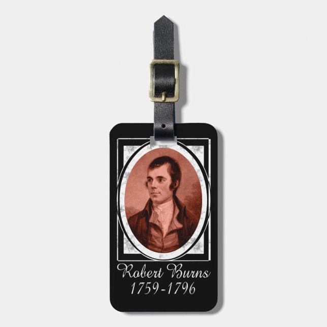 Etiqueta De Bagagem Robert Burns (Frente Vertical)