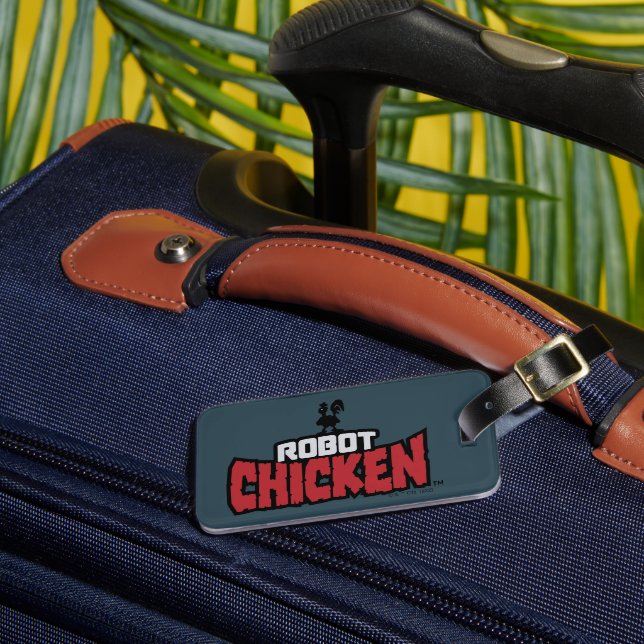 Etiqueta De Bagagem Robot Chicken Logo (Frente Insitu 3)