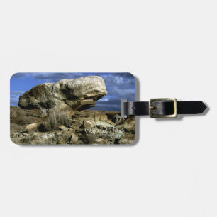 Etiqueta De Bagagem Rock de cogumelo