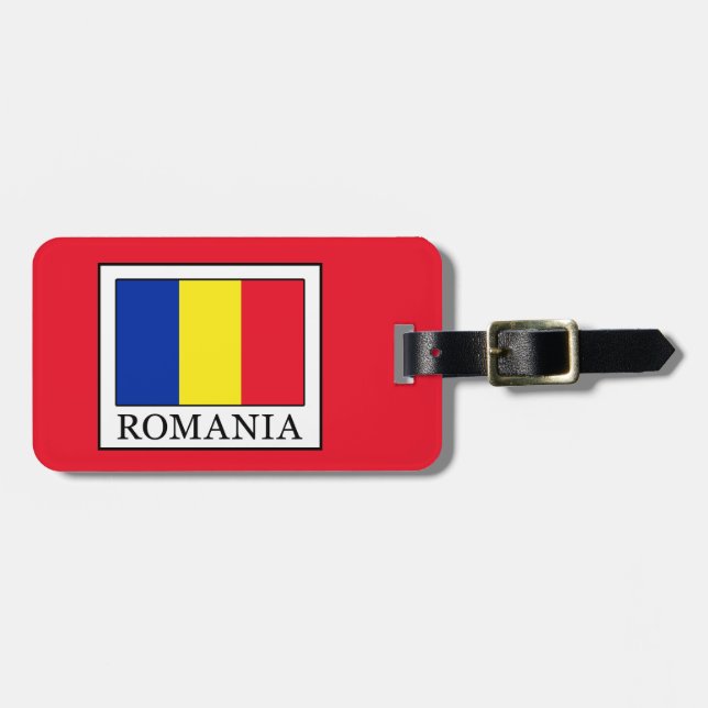 Etiqueta De Bagagem Romênia (Frente Horizontal)