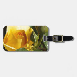 Etiqueta De Bagagem Rosa Amarela