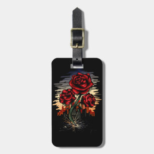 Etiqueta De Bagagem Rosa ascensão