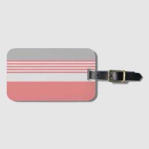 Etiqueta De Bagagem Rosa e Prateado
