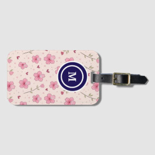 Etiqueta De Bagagem Rosa Empoeirado Boho Floral Aquarela Personalizado