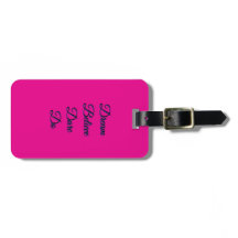 Etiqueta de Bagagem Rosa Personalizada - Etiqueta 