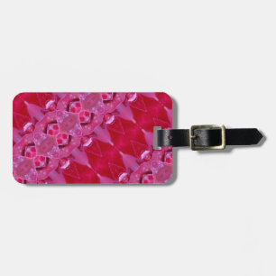 Etiqueta De Bagagem Rosa Rosa Rosa Rosa Rosa Ikat 6