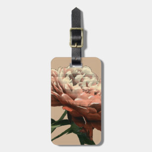 Etiqueta De Bagagem Rosa vermelha Ruby com Destaques Brancos