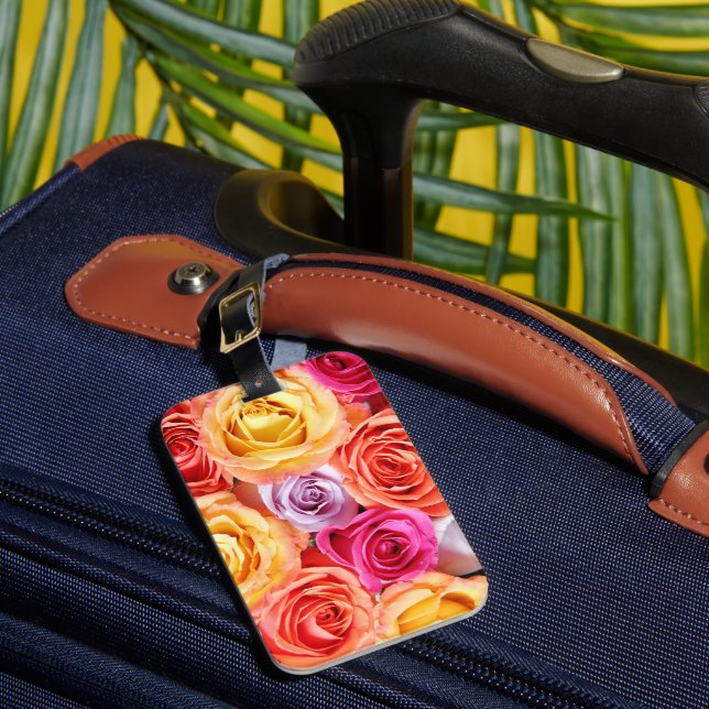 Etiqueta De Bagagem Rosas (Frente Insitu 1)