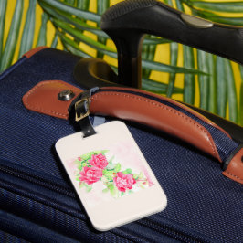Etiqueta De Bagagem Rosas de café