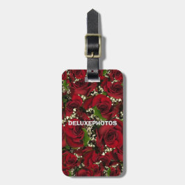 Etiqueta De Bagagem Rosas do carmim