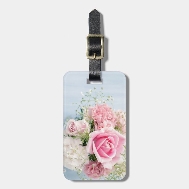 Etiqueta De Bagagem Rosas e bébés (Frente Vertical)