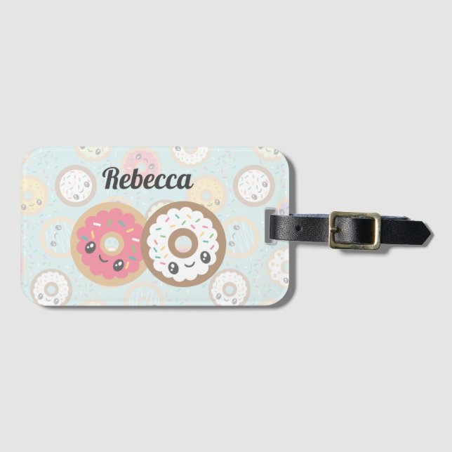 Etiqueta De Bagagem Rosquinhas doces (Frente Horizontal)