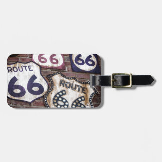 Etiqueta De Bagagem Rota icónica 66 do vintage