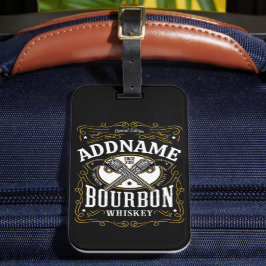 Etiqueta De Bagagem Rótulo Whiskey do Bourbon Vintage Personalizado