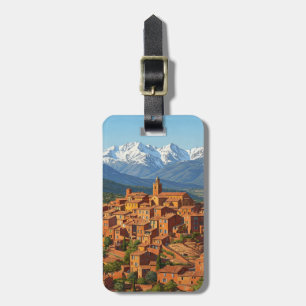 Etiqueta De Bagagem Roussillon France Viagem