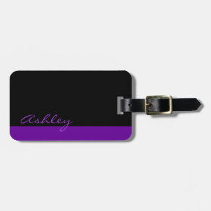 Etiqueta De Bagagem Roxo 519 Personalizado Moderno