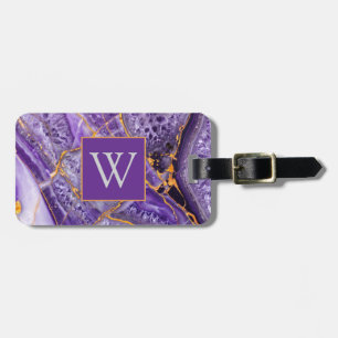 Etiqueta De Bagagem Roxo Ametista