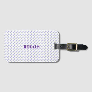 Etiqueta De Bagagem Roxo Lavanda Floral Botânico Tudo em Um Foil W