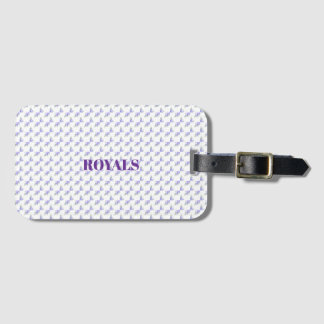 Etiqueta De Bagagem Roxo Lavanda Floral Botânico Tudo em Um Foil W