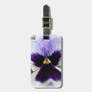 Etiqueta De Bagagem roxo profundo em branco