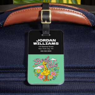 Etiqueta De Bagagem Rua Sésamo   Melhores Pássaros Amarelos