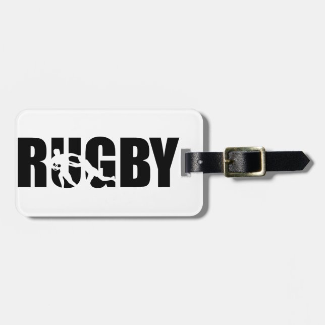 Etiqueta De Bagagem Rugby (Frente Horizontal)