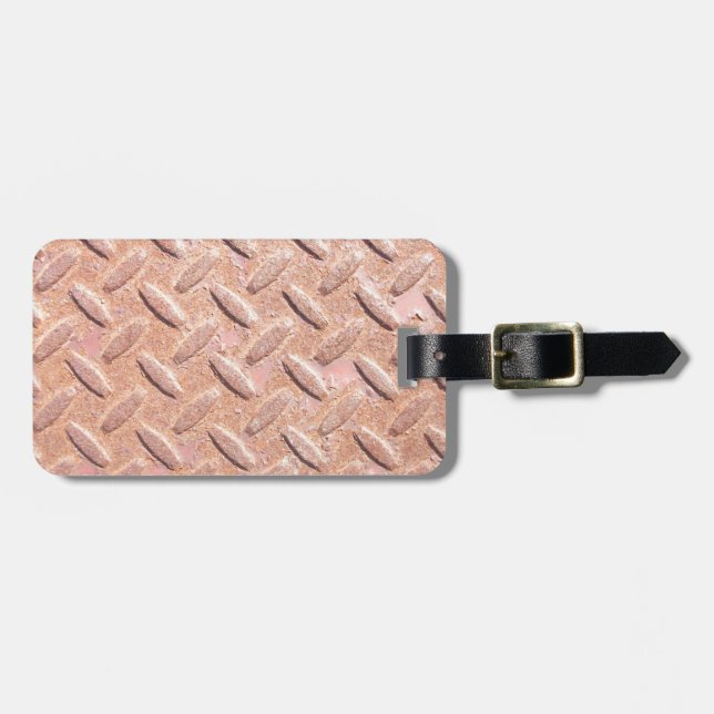 Etiqueta De Bagagem Rusty Iron Tread (Frente Horizontal)