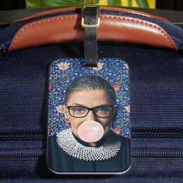 Etiqueta De Bagagem Ruth Ginsburg - Goma Rosa - Tapeçaria