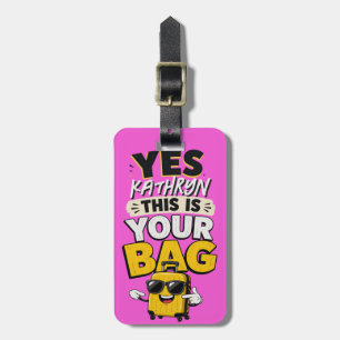 Etiqueta De Bagagem Saco Sim Personalizado Divertido
