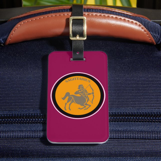 Etiqueta De Bagagem Sagittarius Bagagem (Frente Insitu 2)