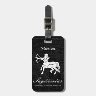 Etiqueta De Bagagem Sagittarius Zodíaco Personalizado Astrologia Pre