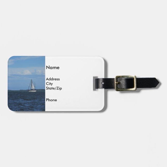 Etiqueta De Bagagem Sail Away Painterly (Frente Horizontal)
