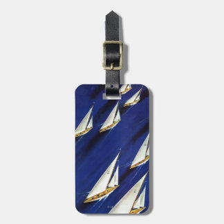 Etiqueta De Bagagem Sailboat Regatta por Ski Weld
