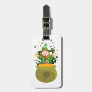 Etiqueta De Bagagem Saint Patrick's Leprechaun
