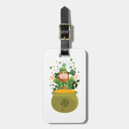 Etiqueta De Bagagem Saint Patrick's Leprechaun