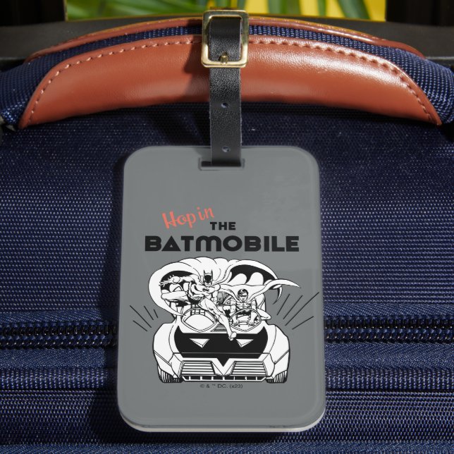 Etiqueta De Bagagem Salto no Batmobile (Frente Insitu 2)