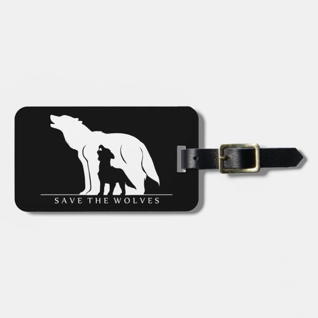 Etiqueta De Bagagem Salve os Lobos (Frente Horizontal)