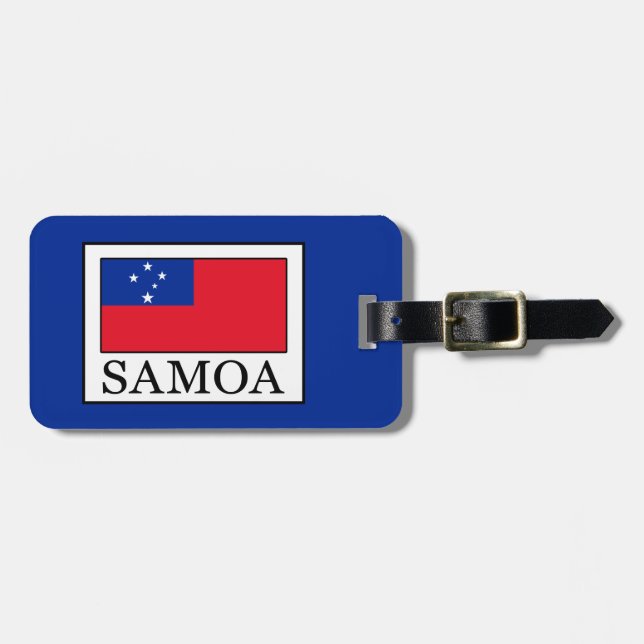 Etiqueta De Bagagem Samoa (Frente Horizontal)