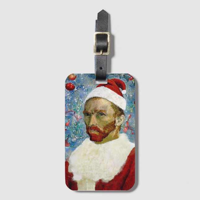 Etiqueta de Bagagem Santa Claus (Frente Vertical)